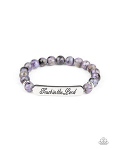 Keep The Trust- Purple Bracelet