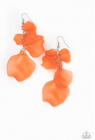 Fragile Florals- Orange Earrings