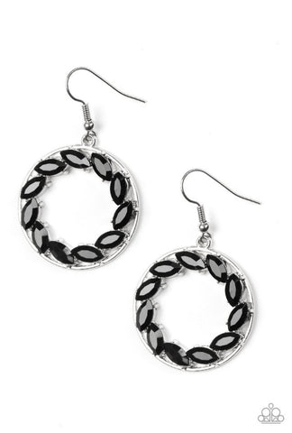 Global Glow- Black Earrings