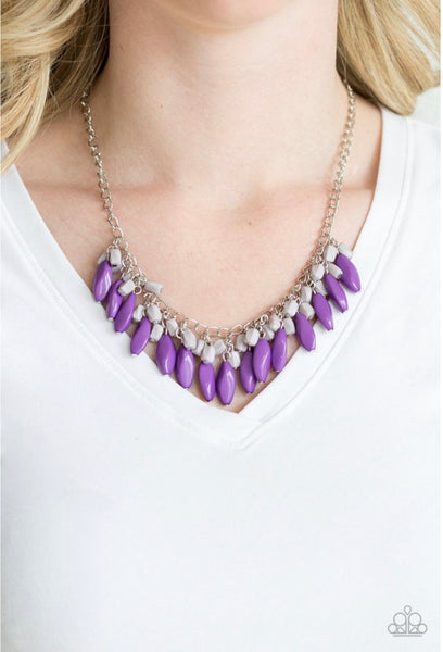 Bead Binge- Purple Necklace