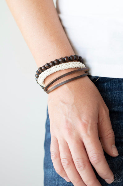 Wildly Wrangler- Brown Urban Bracelet