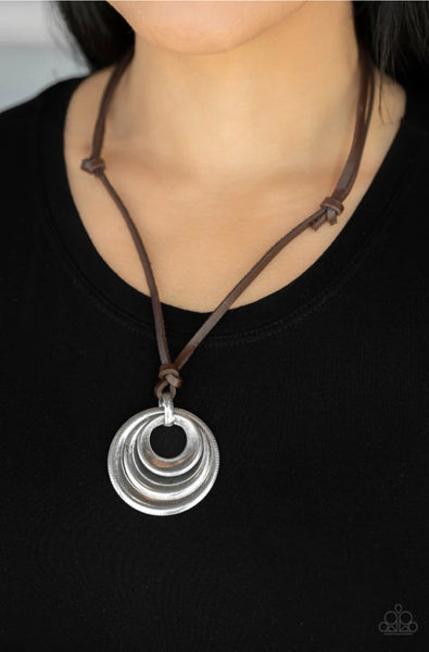 Desert Spiral- Silver Urban Necklace