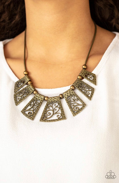 Vintage Vineyard- Brass Necklace 0026