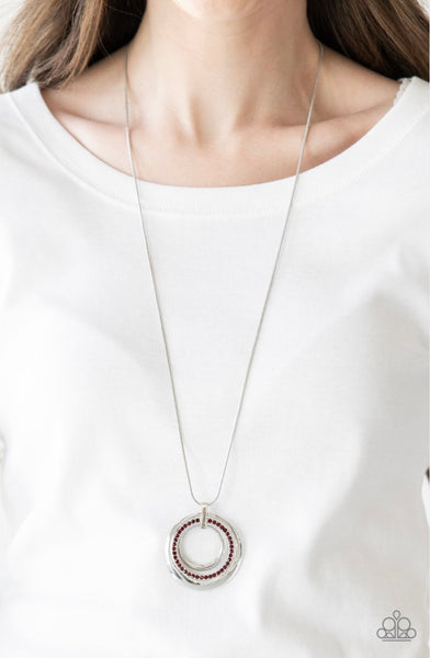 Gather Around Gorgeous- Red Necklace