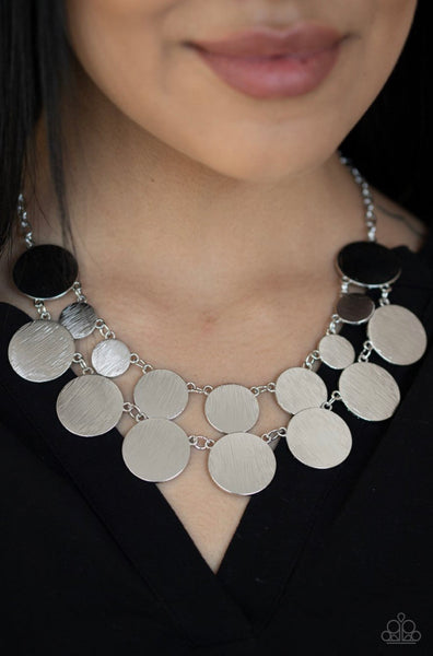 Stop And Reflect- Silver Necklace