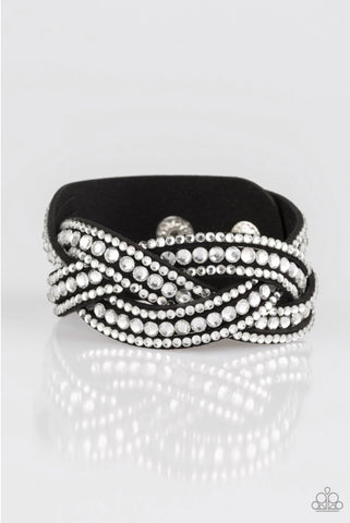 Bring On The Bling- Black Bracelet