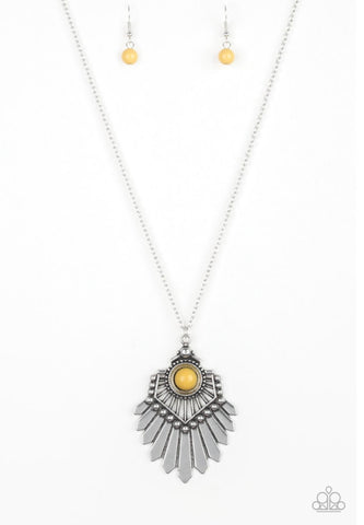 Inde-Pendant Idol- Yellow Necklace