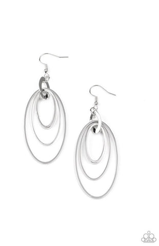 Shimmer Surge- Silver Earrings