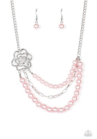 Fabulously Floral- Pink Necklace