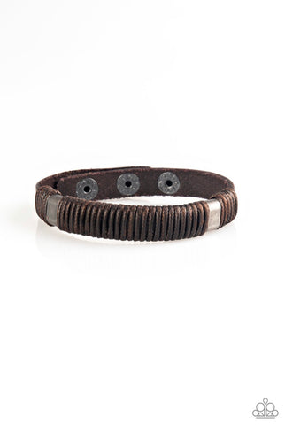 What Happens On The Road... -Brown Urban Bracelet