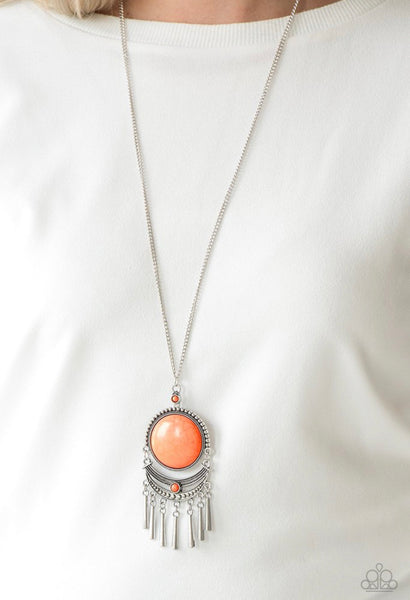 Rural Rustler- Orange Necklace