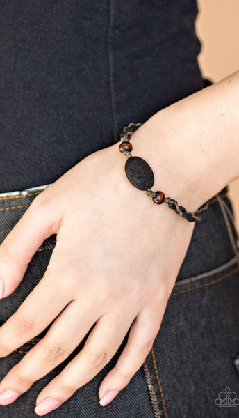 On the Home Front- Black Urban Bracelet