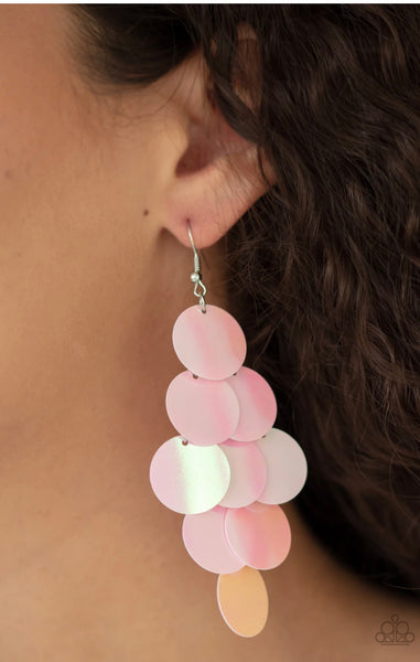 Mermaid Shimmer- Pink Earrings