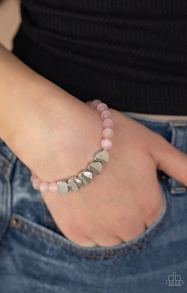 Heart-Melting Glow- Pink Bracelet