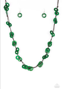 Waikiki Winds- Green Necklace