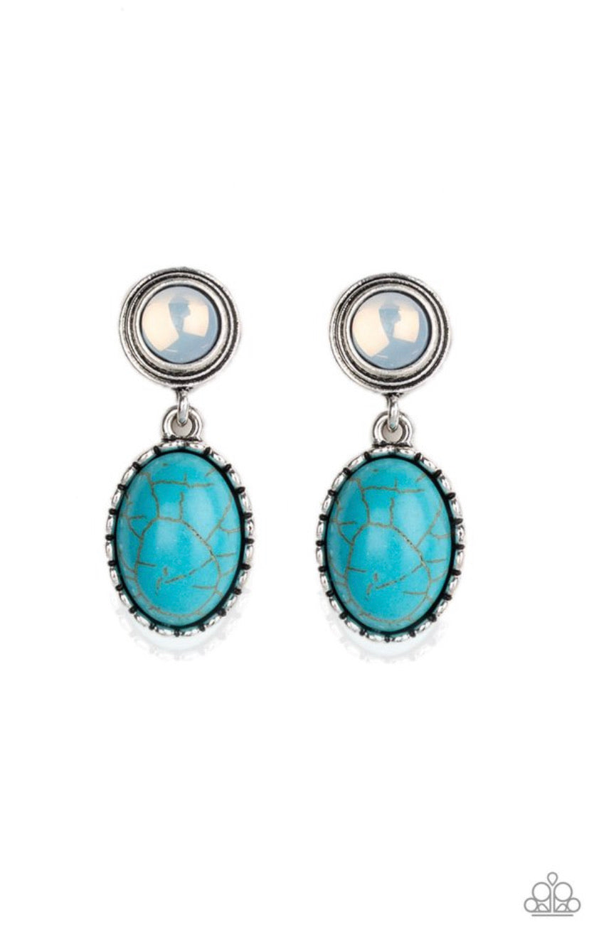 Western Oasis- Blue Post Earrings