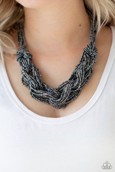 City Catwalk- Blue Necklace