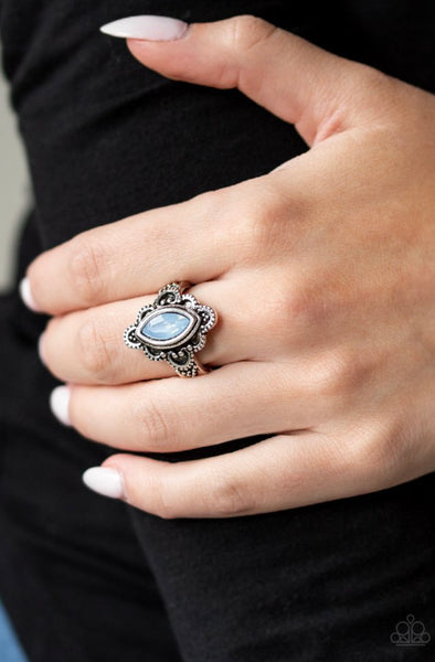 Glass Half-Colorful- Blue Ring