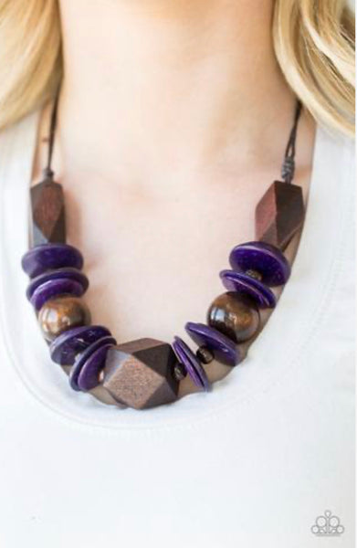 Pacific Paradise- Purple Necklace