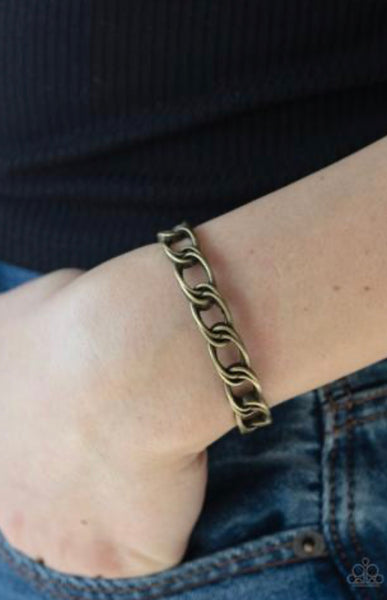 Link Tank- Brass Bracelet