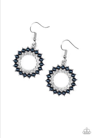 Wreathed In Radiance- Blue Earrings