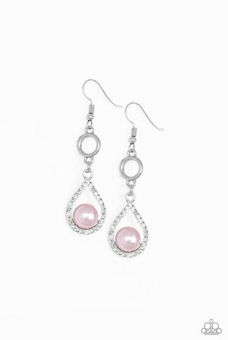 Roll Out The Ritz- Pink Earrings