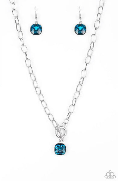 Dynamite Dazzle-Blue Necklace
