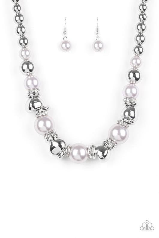 Hollywood Haute Spot- Silver Necklace