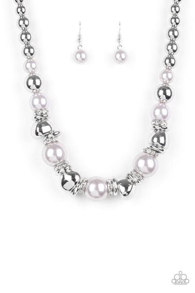Hollywood Haute Spot- Silver Necklace