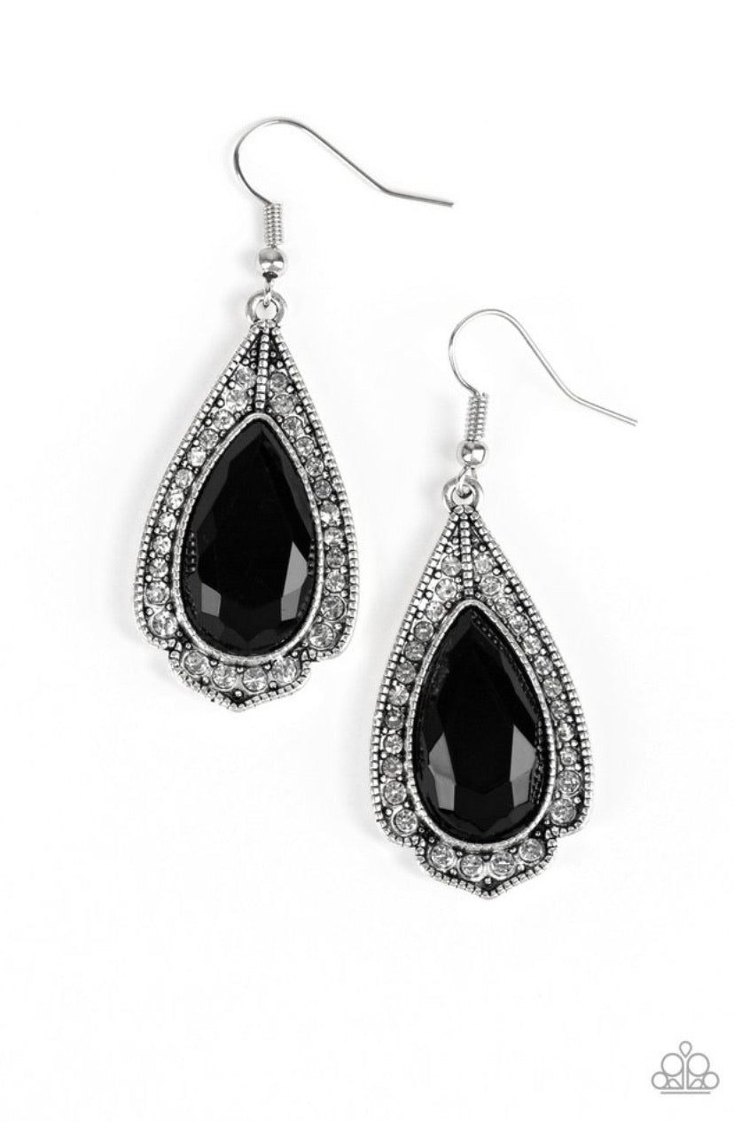 Superstar Stardom- Black Earrings