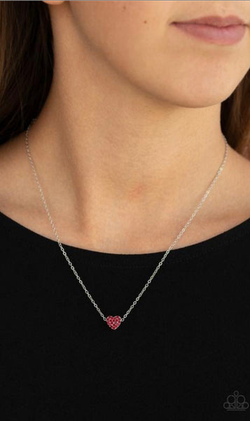 Hit ‘Em Where It Hearts- Red Necklace