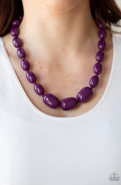 Poppin’ Popularity- Purple Necklace
