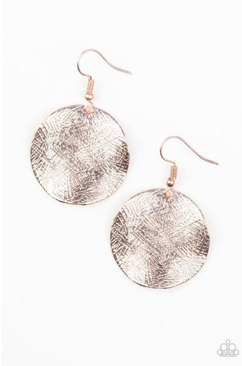 Basic Bravado- Rose Gold Earrings