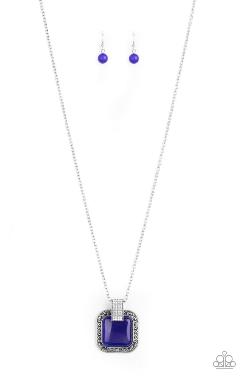 Effervescent Elegance- Blue Necklace