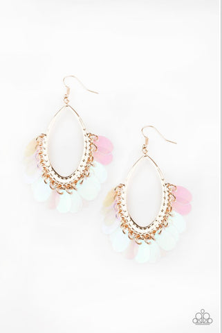 Mermaid Magic- Gold Earrings