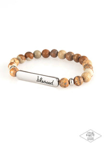 Born Blessed- Brown Urban Bracelet