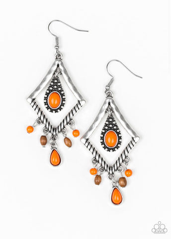 Southern Sunsets- Orange Earrings