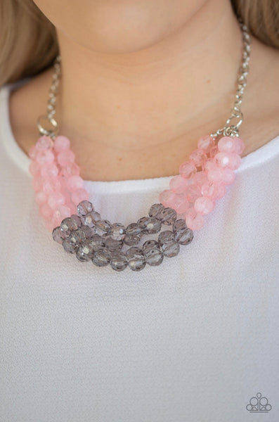 Summer Ice- Pink Necklace