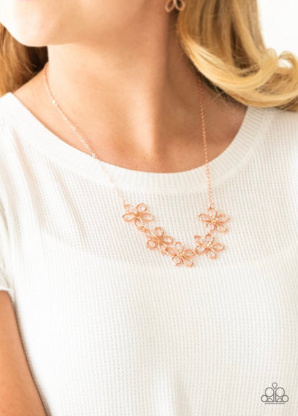 Hoppin’ Hibiscus- Copper Necklace