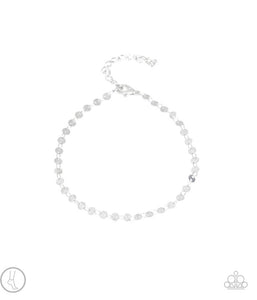 Beach Shimmer- Silver Anklet