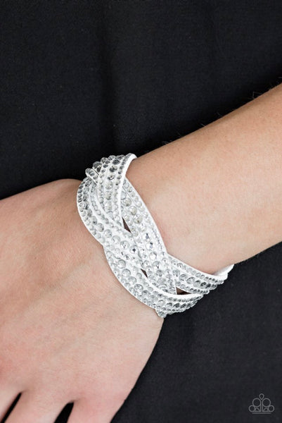 Bring On The Bling- White Urban Bracelet