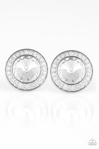 What Should I Bling?- White Post Earrings