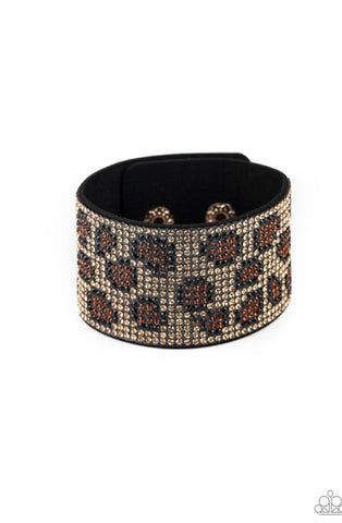 Cheetah Couture- Brown Urban Bracelet