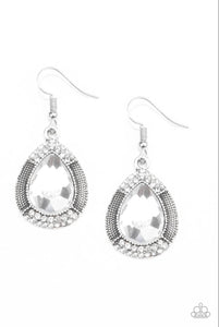 Grandmaster Shimmer- White Earrings