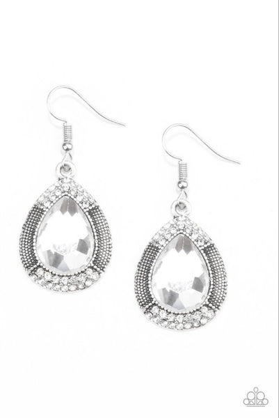 Grandmaster Shimmer- White Earrings