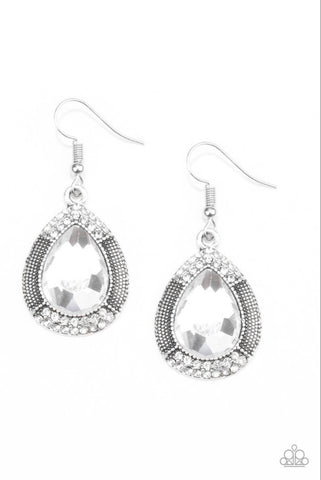 Grandmaster Shimmer- White Earrings