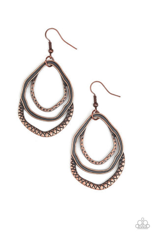 Canyon Casual- Copper Earrings