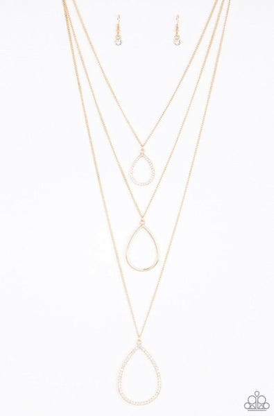 Make The World Sparkle- Gold Necklace