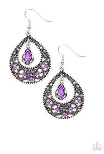 All-Girl Glow- Purple Earrings #1464