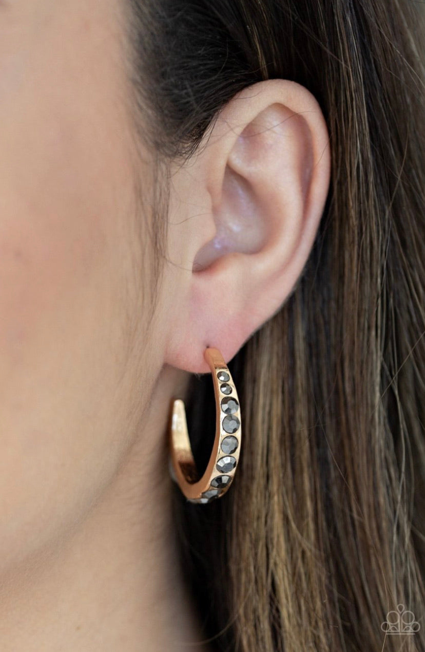 Welcome to Glam Town- Gold Hoop Earrings